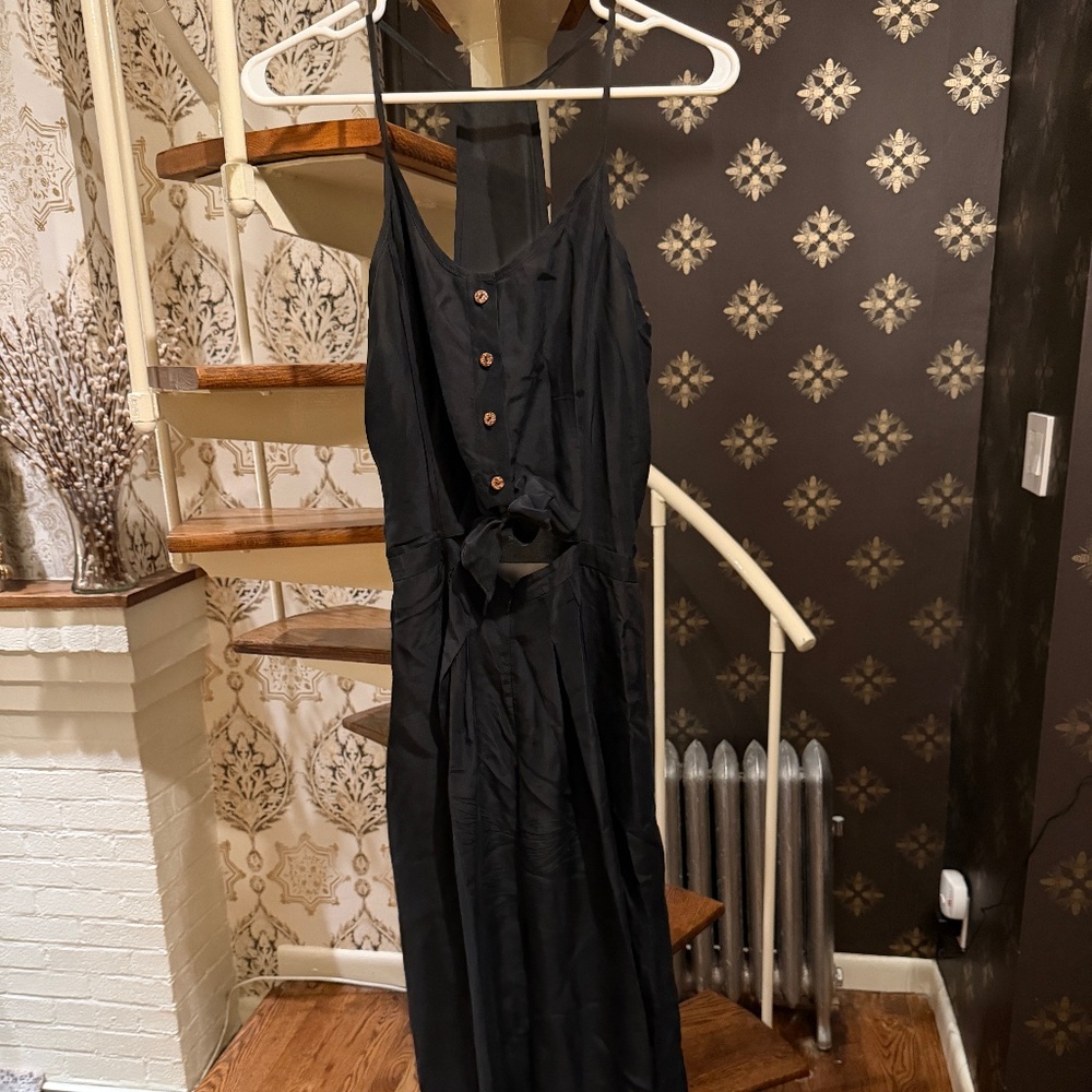 XS Black Morgan Carper (Anthropologie) Jumpsuit